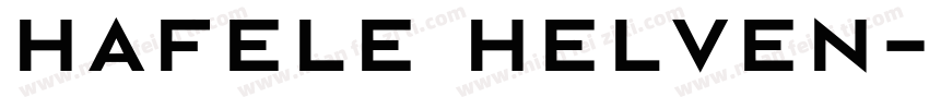 Hafele HelveN-Bold字体转换